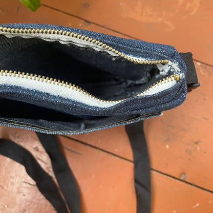 Custom Carhartt Denim Bag – Reworked from Vintage Jeans | Handmade Crossbody Pouch 1 of 1