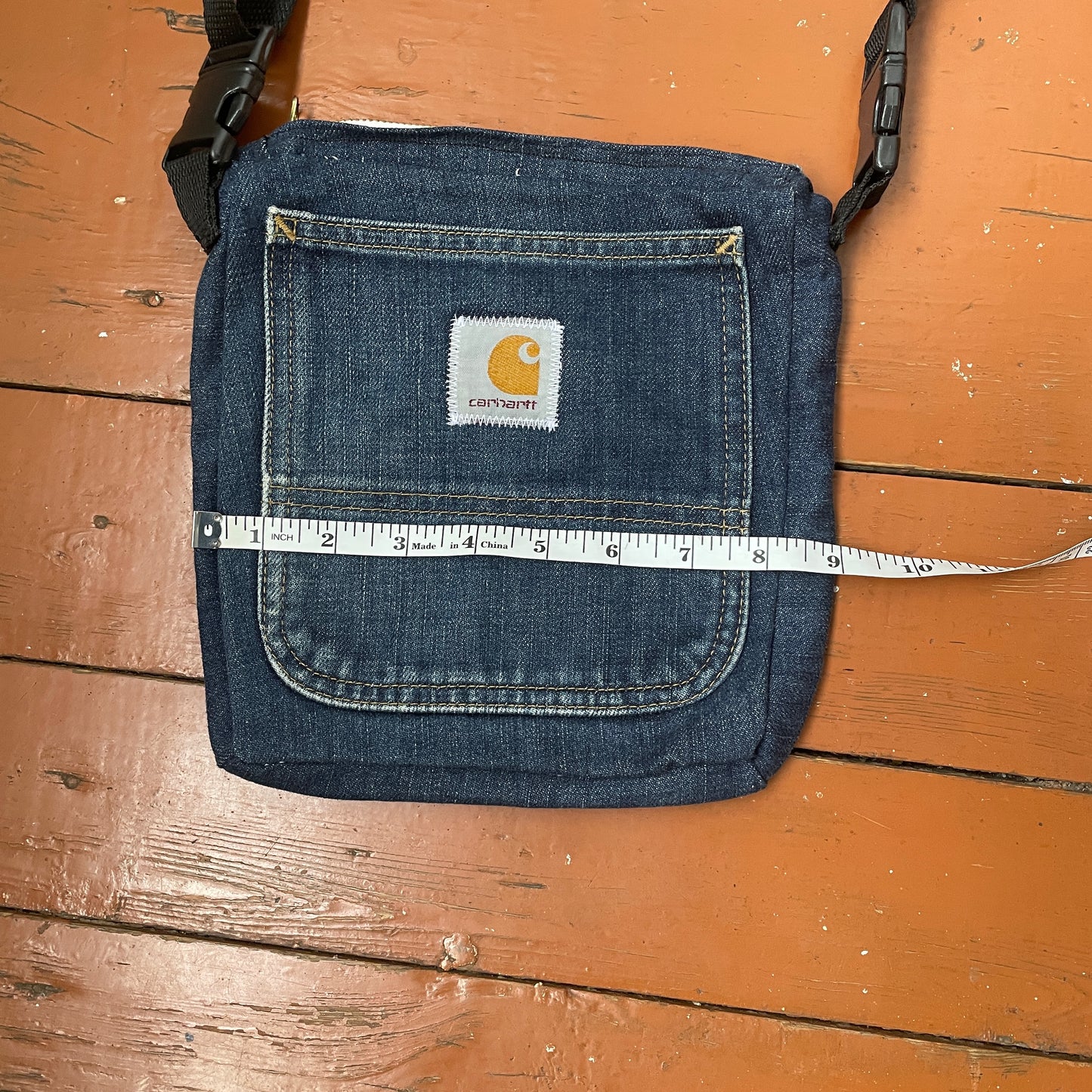 Custom Carhartt Denim Bag – Reworked from Vintage Jeans | Handmade Crossbody Pouch 1 of 1