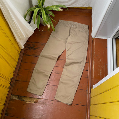 Custom Carhartt Angel & Demon Pants – Large Back Graphic | Vintage Workwear 1 of 1