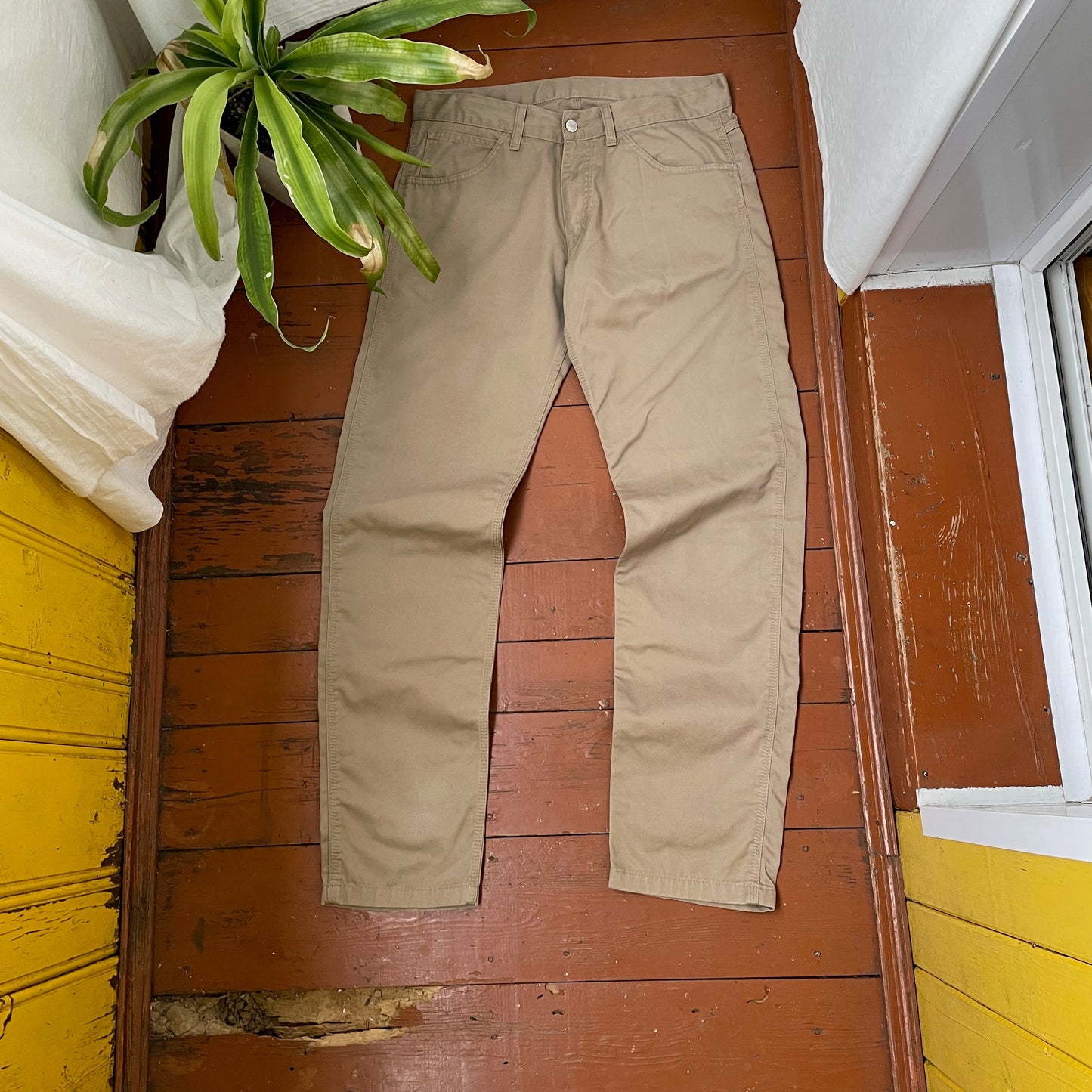 Custom Carhartt Angel & Demon Pants – Large Back Graphic | Vintage Workwear 1 of 1
