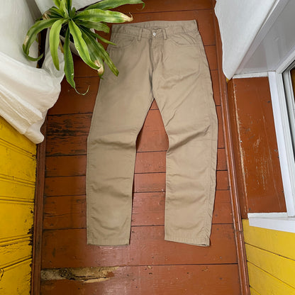 Custom Carhartt Angel & Demon Pants – Large Back Graphic | Vintage Workwear 1 of 1