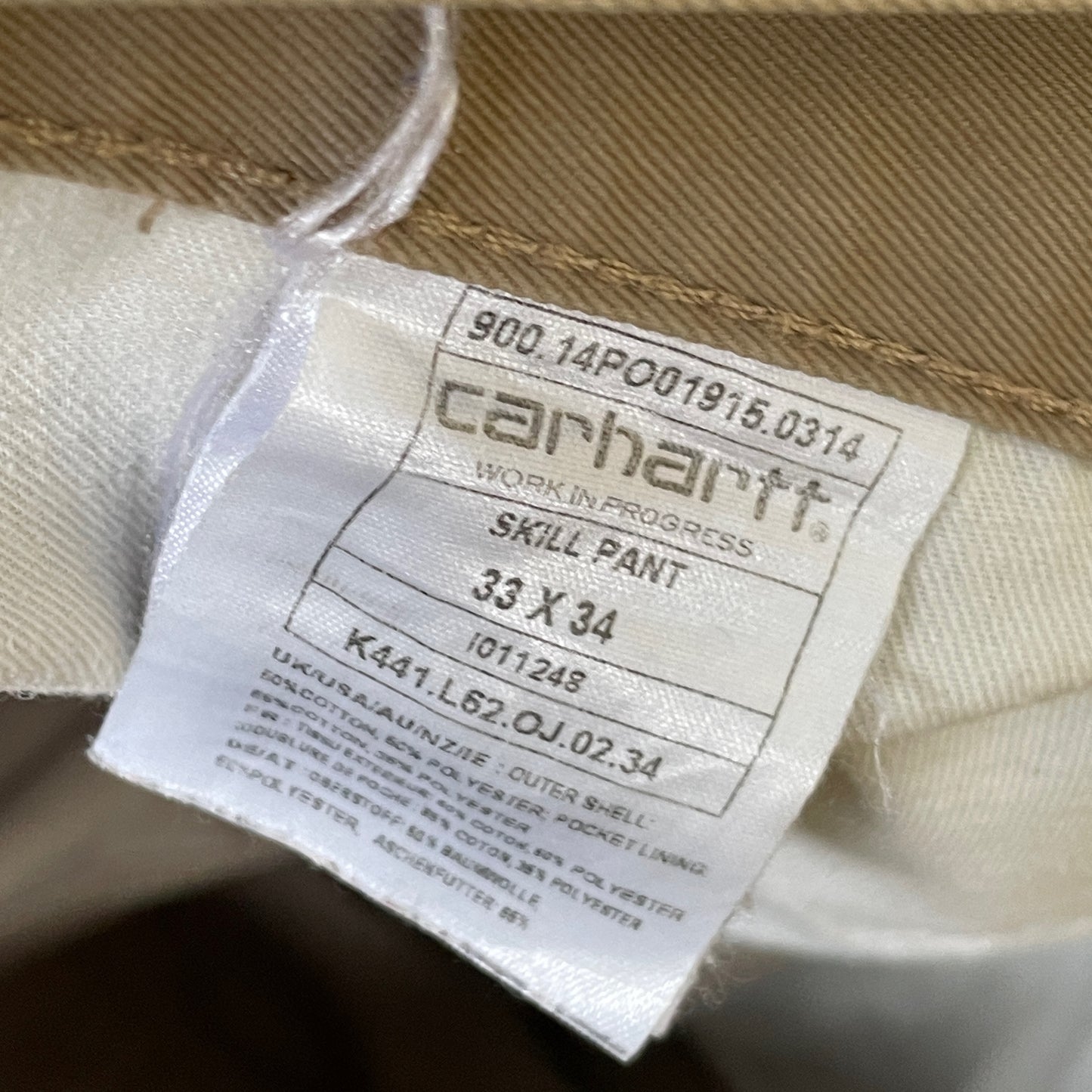 Custom Carhartt Angel & Demon Pants – Large Back Graphic | Vintage Workwear 1 of 1