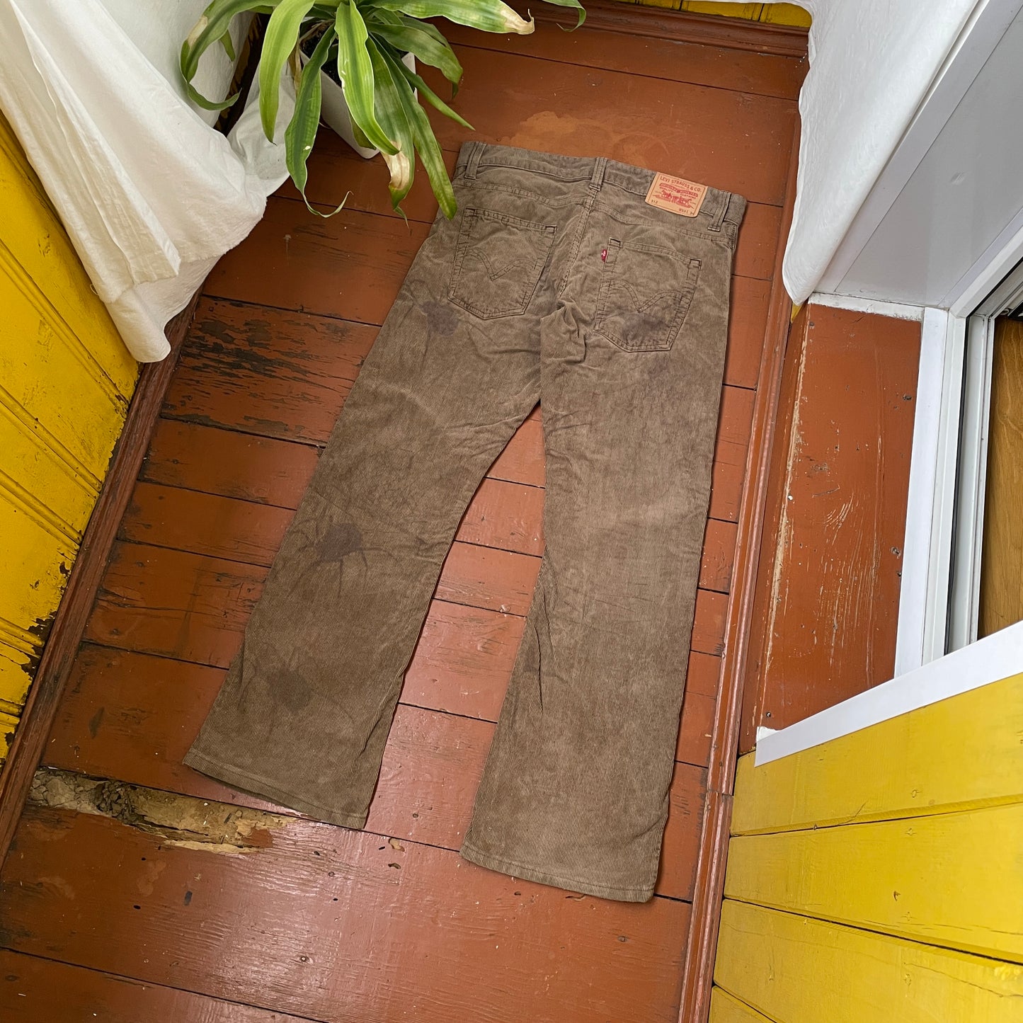 Custom Levi’s Flared Jeans – Brown Spider Art | Vintage 1 of 1 Reworked