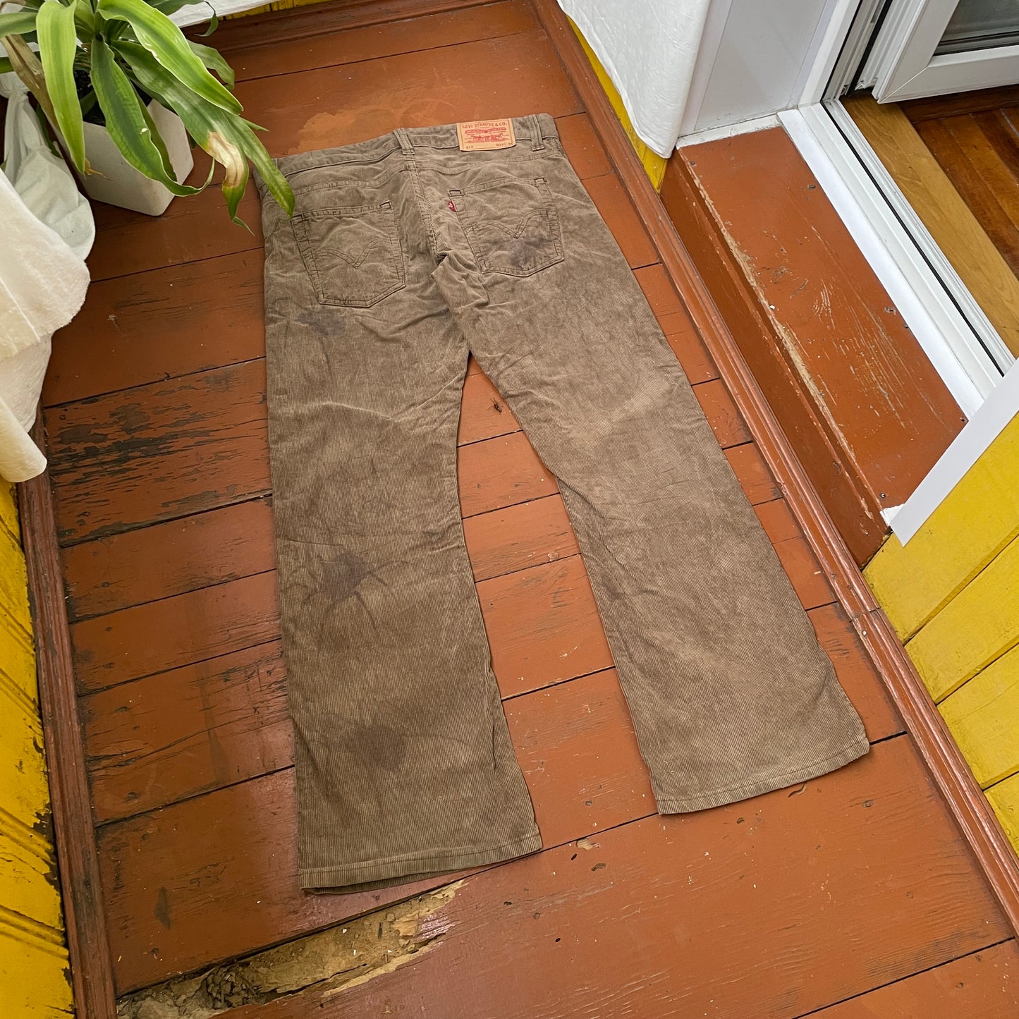 Custom Levi’s Flared Jeans – Brown Spider Art | Vintage 1 of 1 Reworked