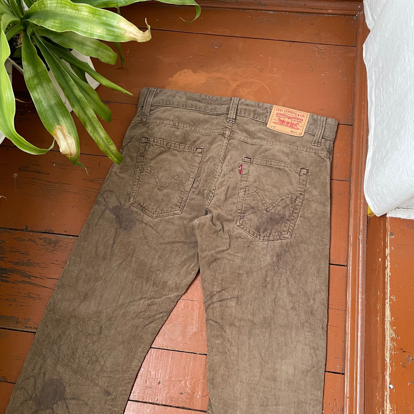 Custom Levi’s Flared Jeans – Brown Spider Art | Vintage 1 of 1 Reworked