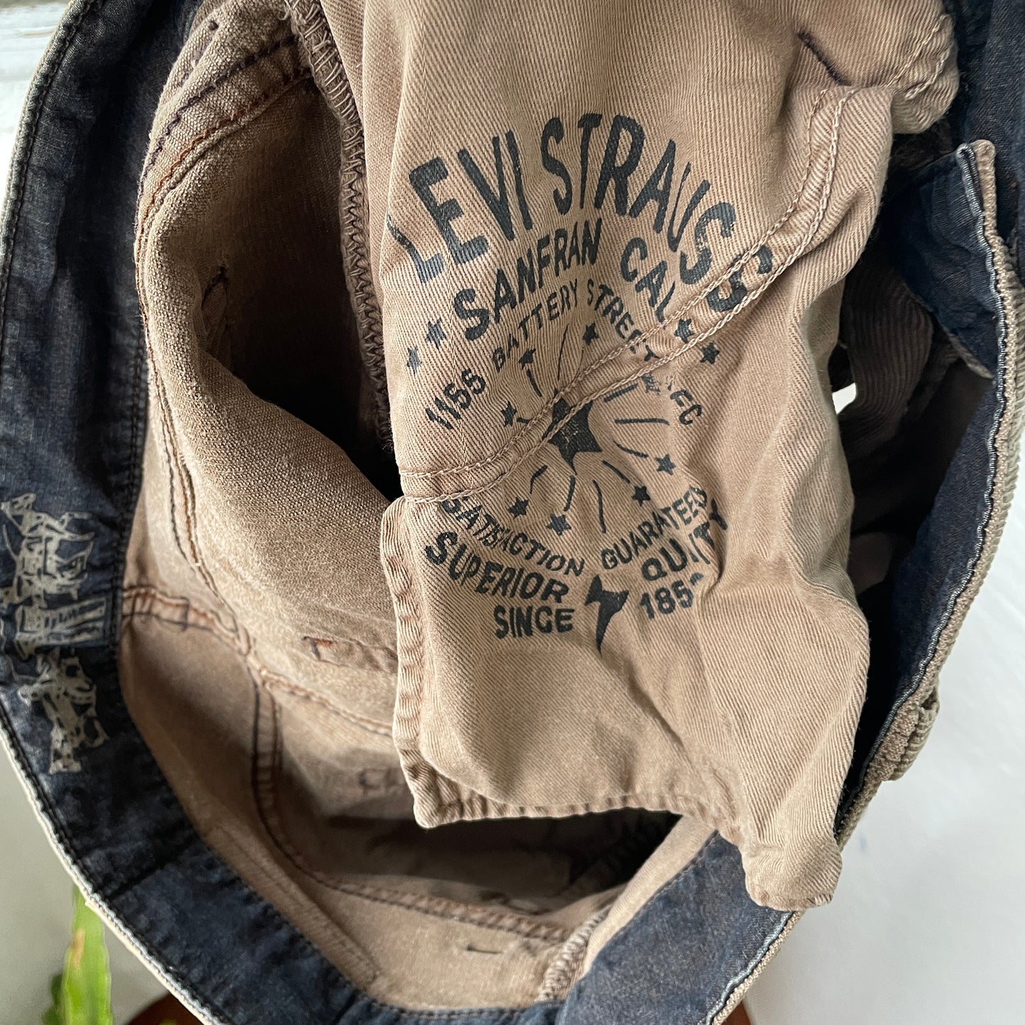 Custom Levi’s Flared Jeans – Brown Spider Art | Vintage 1 of 1 Reworked