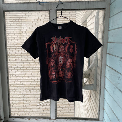 Vintage Slipknot T-Shirt – Classic Red Horror Graphic | 00s Metal Band Tee Fruit of the Loom M