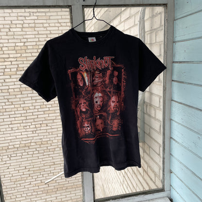 Vintage Slipknot T-Shirt – Classic Red Horror Graphic | 00s Metal Band Tee Fruit of the Loom M