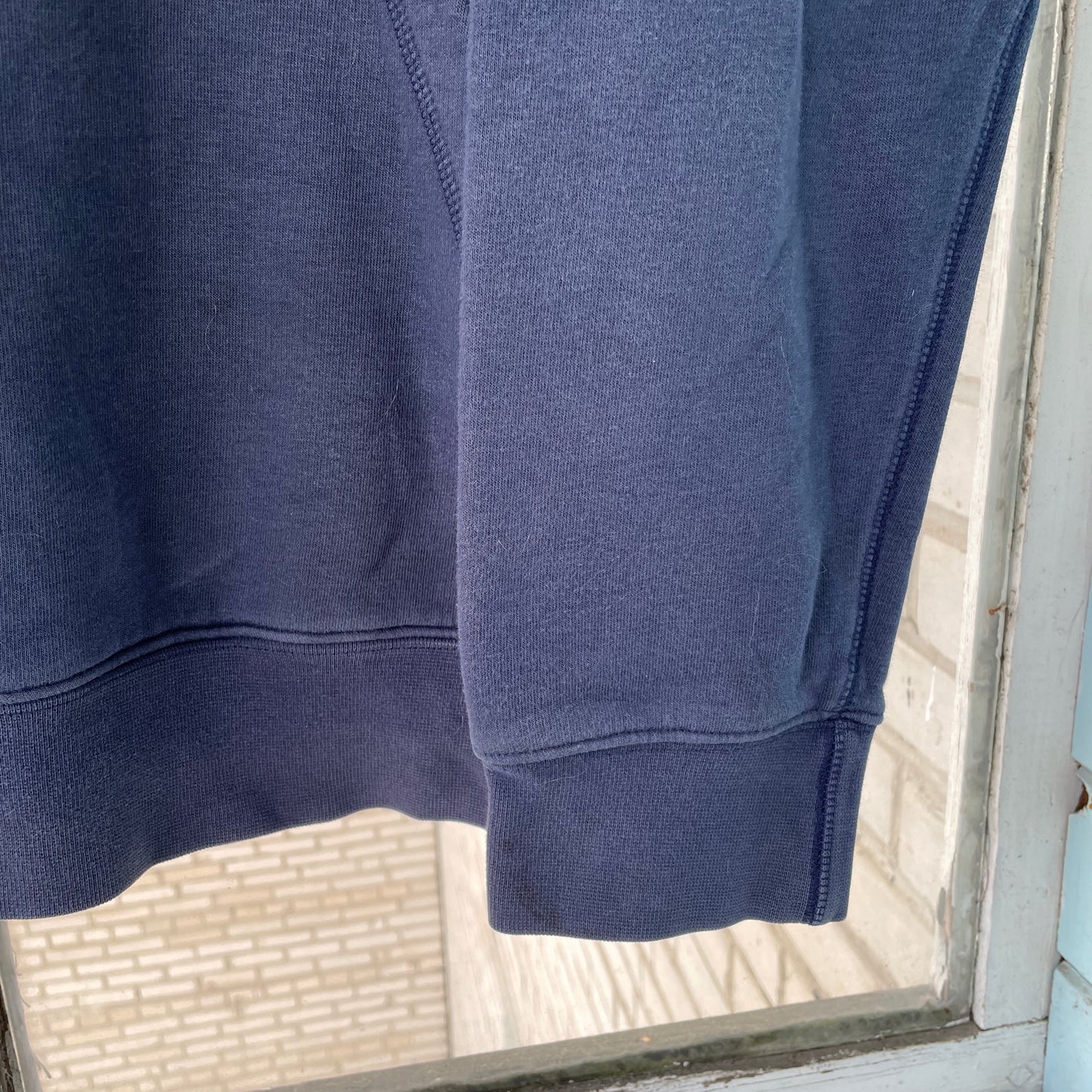 Custom Nike Fur Hoodie – Navy Blue Vintage Swoosh with Faux Fur Hood | Y2K Grunge