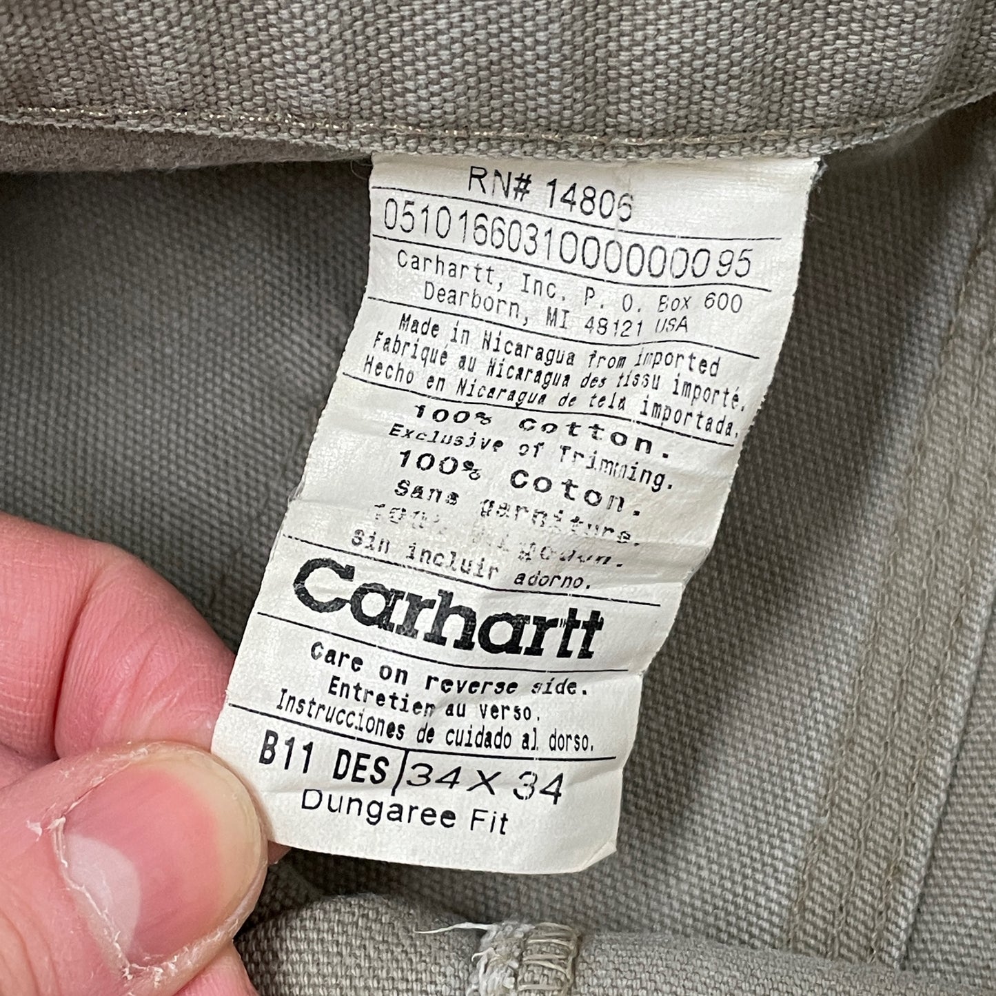 Custom Carhartt Dragon Work Pants – 90s Faded Green | Vintage Utility Streetwear 1 of 1