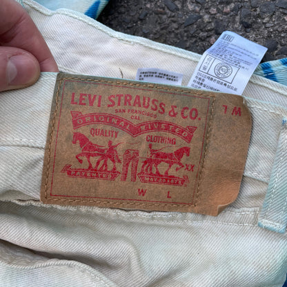 Custom Levi’s Dragon Jeans – Washed Blue Dragon Art | Vintage 1 of 1