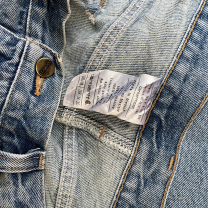Custom Carhartt Snake Jeans – Raw-Hem 1 of 1 Blue Denim with Serpent Print | Vintage Streetwear Pants