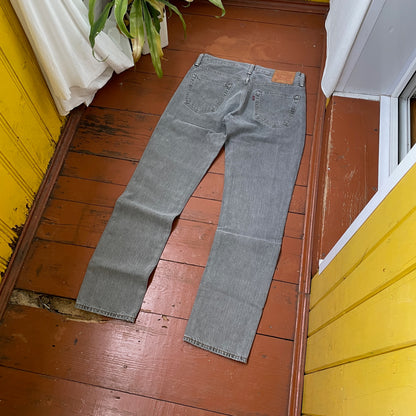 Custom Levi’s Snake Jeans – Grey Vintage Denim with Black Serpent Print | 1 of 1 Grunge Streetwear