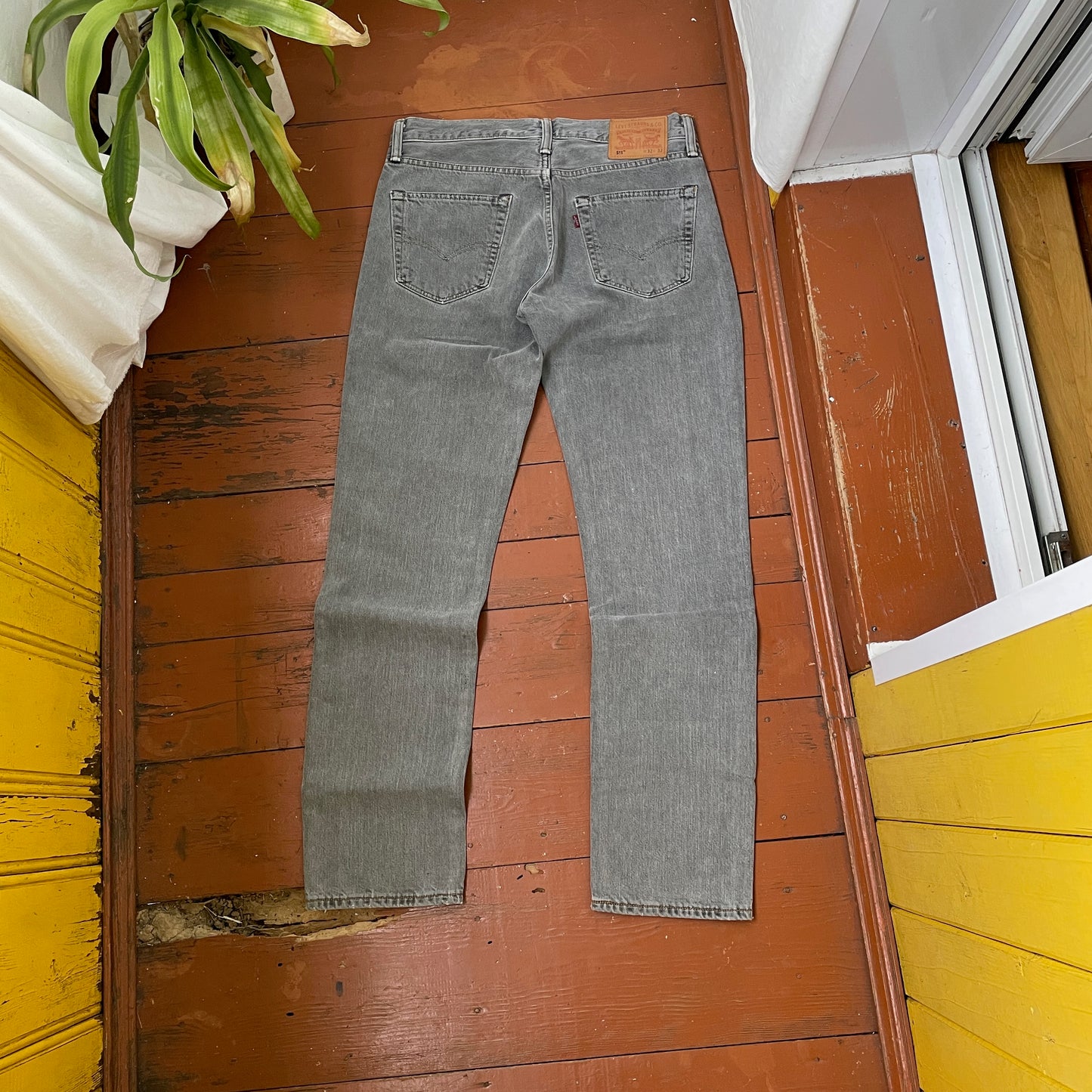 Custom Levi’s Snake Jeans – Grey Vintage Denim with Black Serpent Print | 1 of 1 Grunge Streetwear