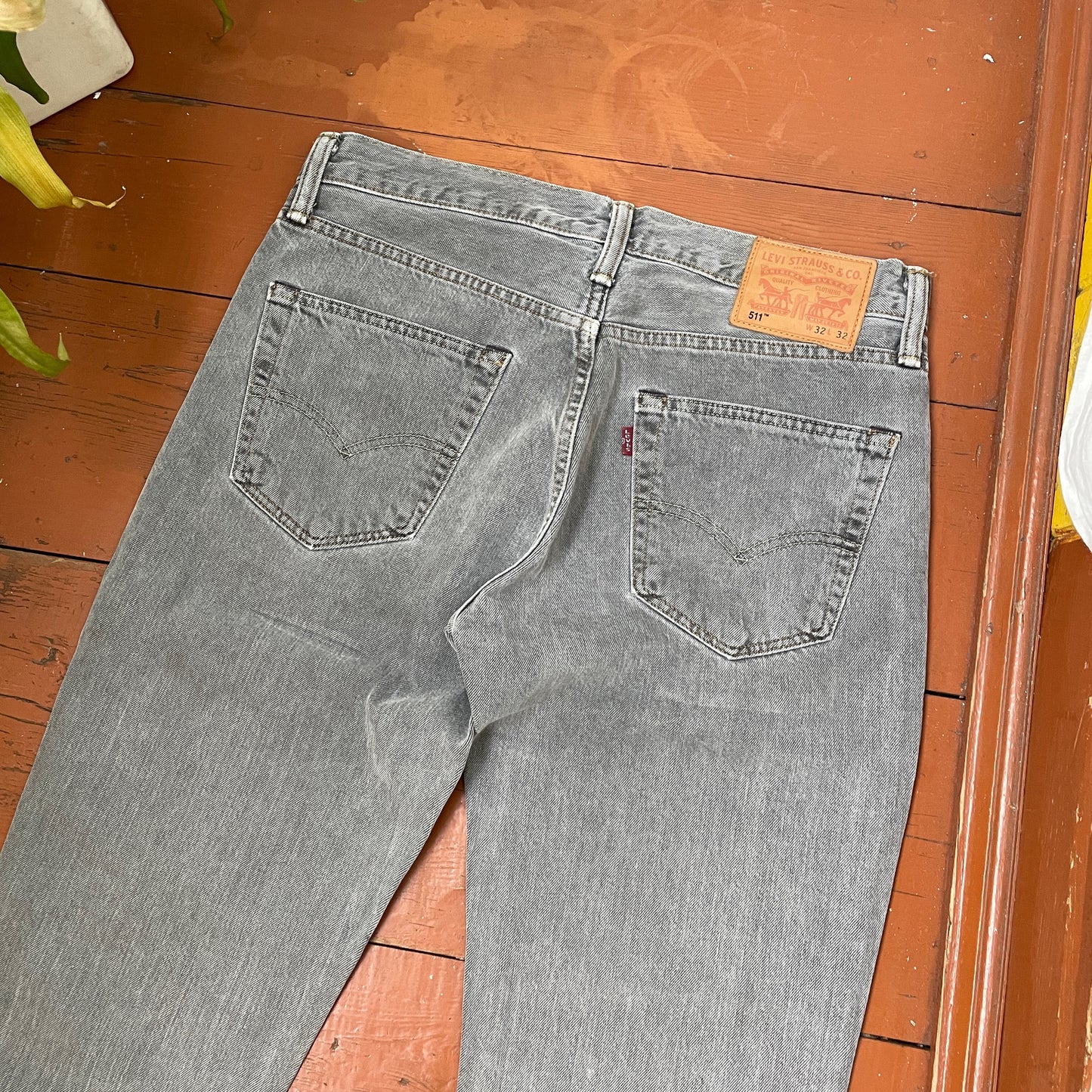 Custom Levi’s Snake Jeans – Grey Vintage Denim with Black Serpent Print | 1 of 1 Grunge Streetwear