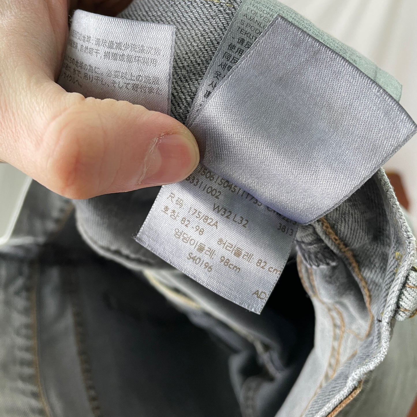 Custom Levi’s Snake Jeans – Grey Vintage Denim with Black Serpent Print | 1 of 1 Grunge Streetwear
