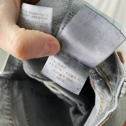 Custom Levi’s Snake Jeans – Grey Vintage Denim with Black Serpent Print | 1 of 1 Grunge Streetwear