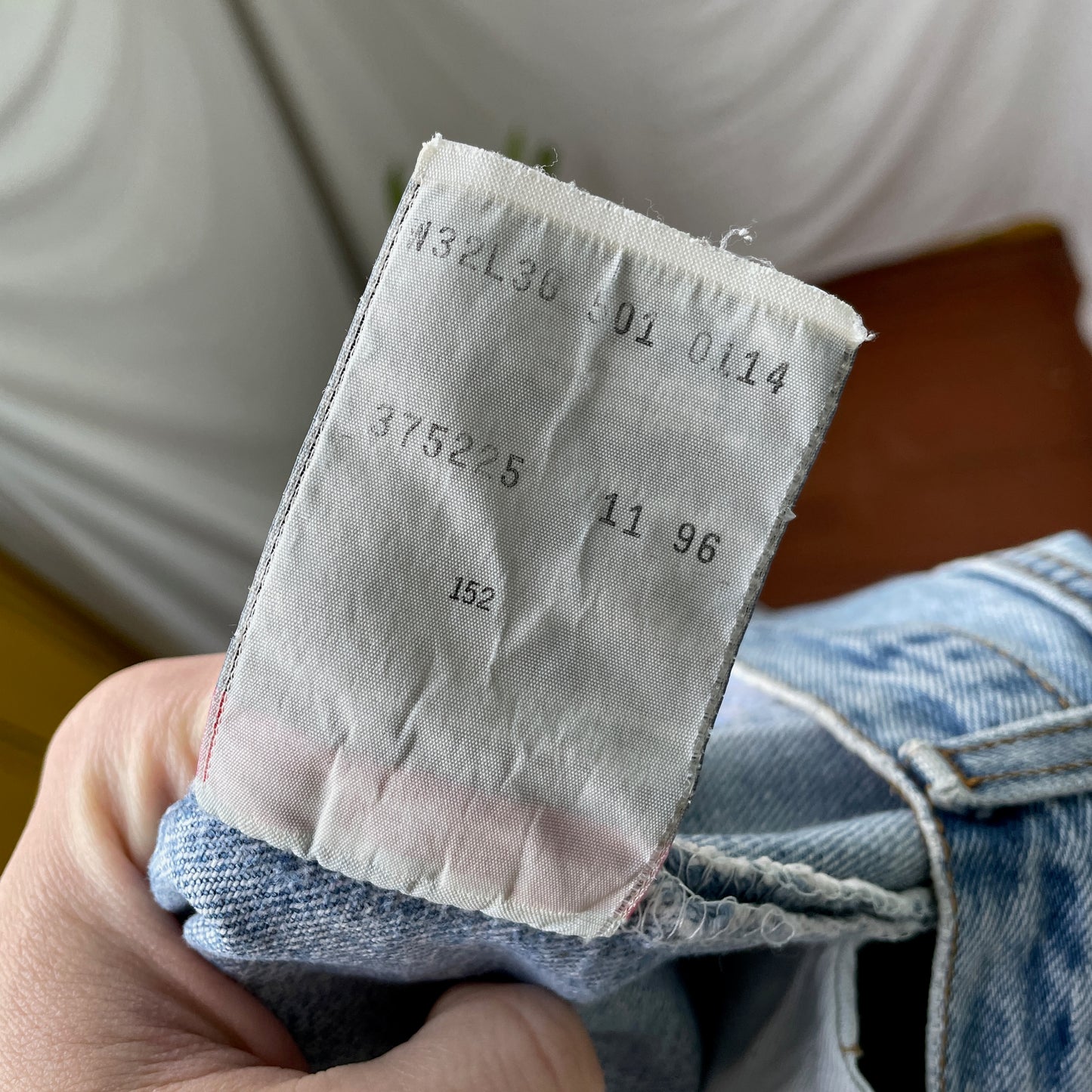 Custom Levi’s Snake Jeans – Faded Blue Denim with Full Black Snake Artwork | Vintage 1 of 1