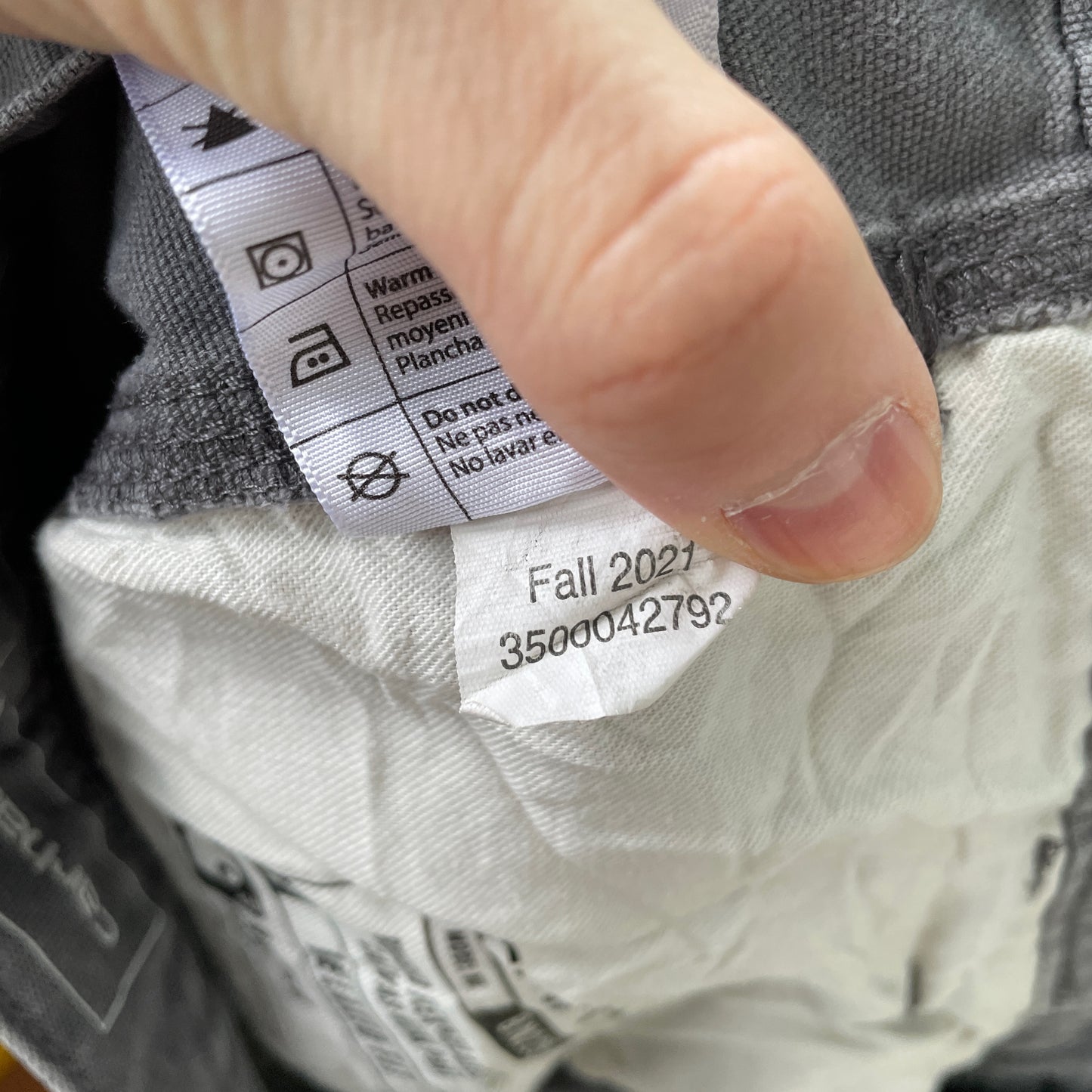 Custom Carhartt Tiger Pants – Hand-Faded Grey with White Tiger Art | Vintage Workwear 1 of 1